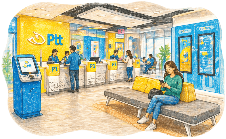 PTT şube hizmet alanı
